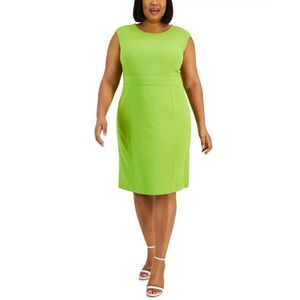 Kasper Women's Plus Sz Dress 24W Size Sleeveless Inset-Waistband